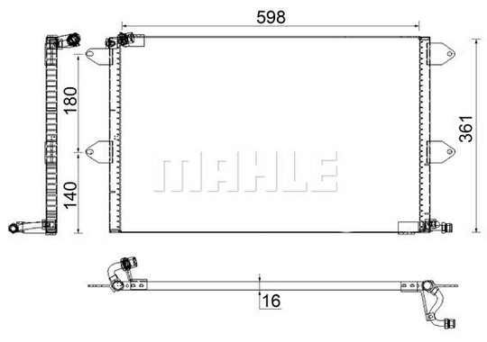 Condenser Air Conditioning 8FC351036-064 by BEHR