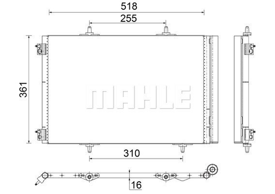 Condenser Air Conditioning 8FC351303-664 by BEHR