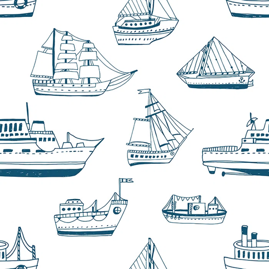 Walllpaper Roll 360X250cm Mural Decoration Wallpaper Material With Print Kitchen Livingroom Bedroom - Ships Boats