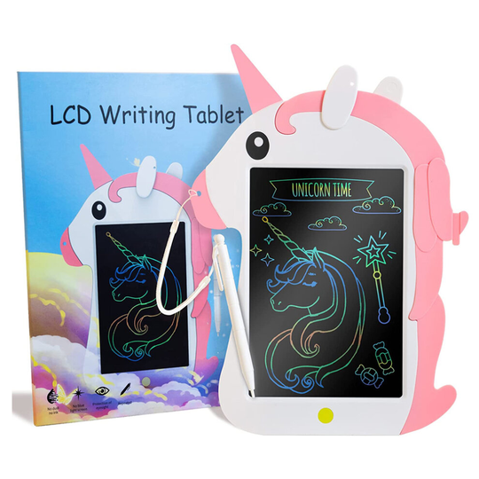 LCD Writing Tablet Unicorn Drawing Pad, Toddler Doodle Scribbler Pad