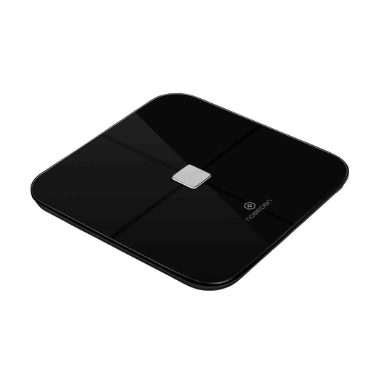 Noerden Sensori Smart Scales With 15 Biometrics: (Bluetooth And WiFi) Heart Rate Weight BMI* BMR* Body Fat Lean Body Mass Hydration Visceral Fat Bone Mass And Even Your Metabolic Age - Cool Black