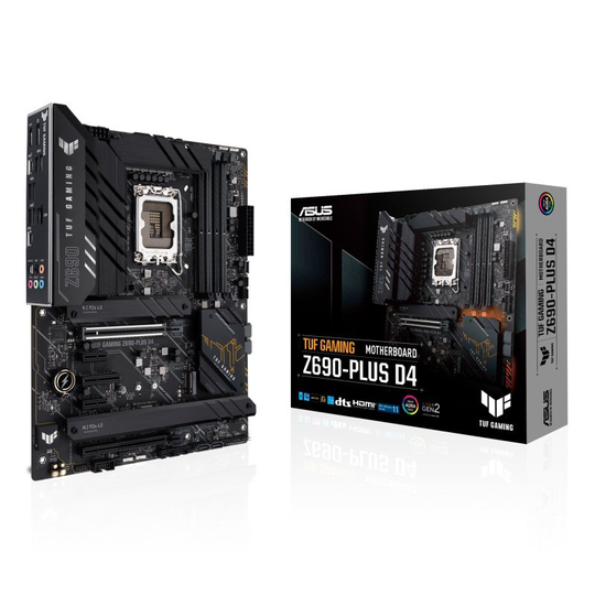 ASUS TUF GAMING Z690-PLUS D4 ATX Motherboard