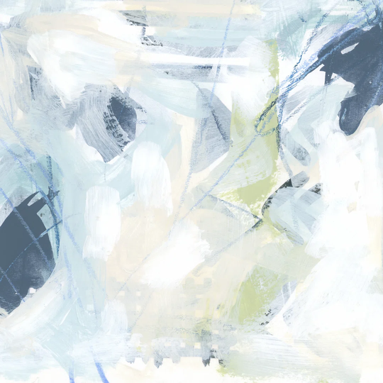 Blue Network III - Unframed Painting