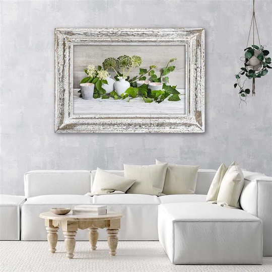 Canvas Print Still Life Vintage Beige Green