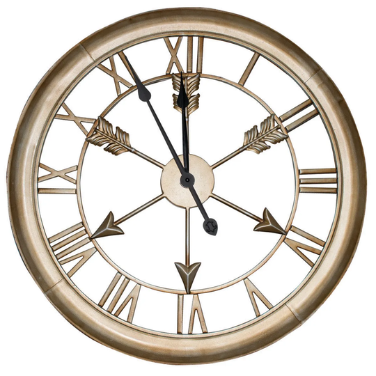 My Botanical Garden Small Wrought Iron Garden Clock