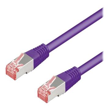 goobay CAT 6 Pairs in metal foil = PiMF (ledningspar i afskÃ¦rmende folie) 2m NetvÃ¦rkskabel - Lilla