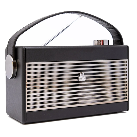 GPO Darcy Analog Radio - Black/Silver