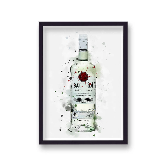Spirit Graphic Splash Bacardi Inspired by Vouvart - Picture Frame Graphic Art