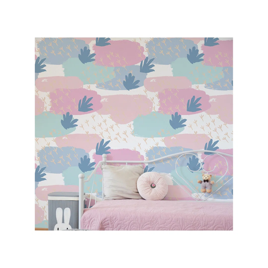 Kerela Abstractful Mint Splashes Wallpaper