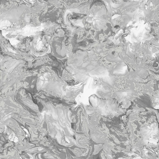 Metallic Ripple Liquid Marble Elixir Grey Silver Shimmer Wallpaper