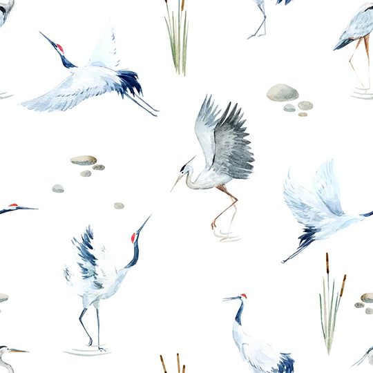 Walllpaper Roll 312X219cm Mural Decoration Kitchen Livingroom Bedroom Wallpaper Material With Print - Crane Birds