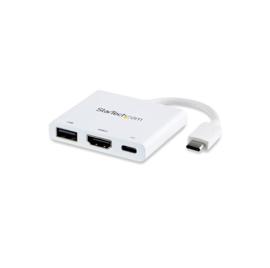 StarTech.com USB-C Multiport Adapter with HDMI White