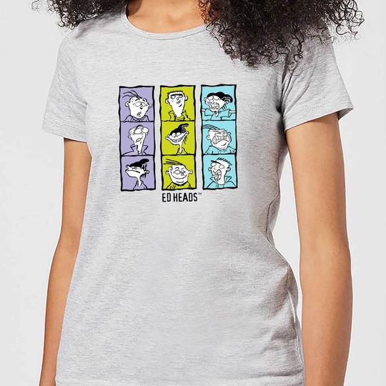 Ed, Edd n Eddy Heads Women's T-Shirt - Grey - S - Grey