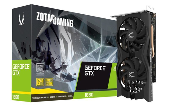 Zotac GeForce GTX 1660 6GB Graphics Card