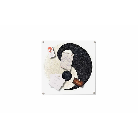 Yin and Yang Magnetic Wall Mounted Photo Memo Board