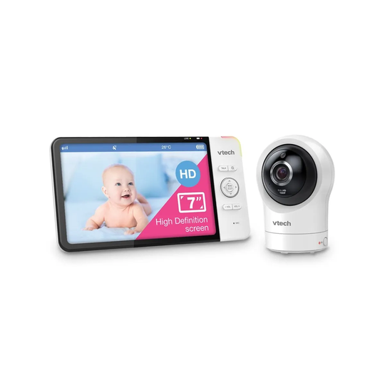 Vtech RM7764HD 7" Smart WiFi Pan & Tilt Digital Video Baby Monitor - White