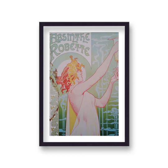 Vintage French Absinthe Robette by Vouvart - Picture Frame Advertisement
