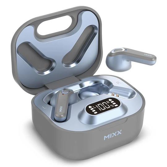 MIXX StreamBuds Hybrid True Wireless Sound Earbuds - Grey