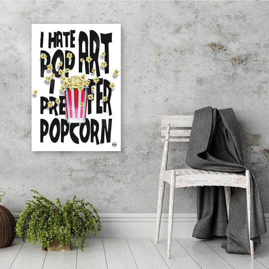 Poster, Title And Popcorn Scatter