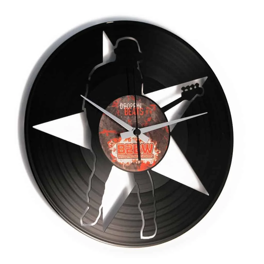 Play That Bass Vinyl for Bass Players 30cm Silent Wall Clock