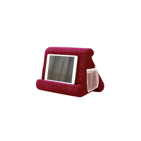 (Wine Red) Tablet Pillow Book Reader Rest Lap CushionFor iPad