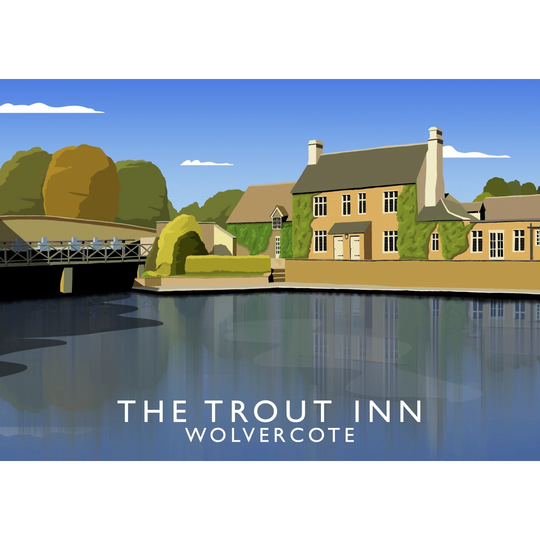 'Trout Inn' by Richard O'Neal - Graphic Art Print on Paper