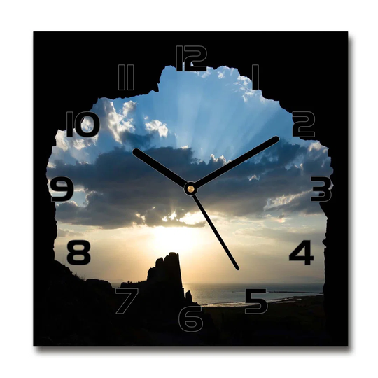 Harjeevan Sunset Silent Wall Clock