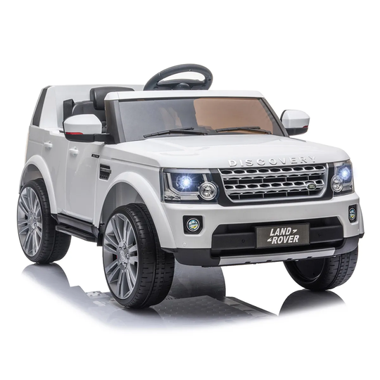 Reiten Kids Landrover Discovery 12V Electric Ride On Car with Remote Control - White