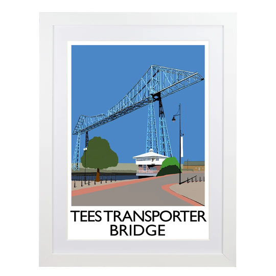 Tees Transporter Bridge 2 by Richard O'Neil - Graphic Art Print on Paper