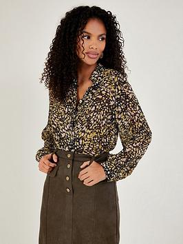 Monsoon Kitty Sustainable Lurex Print Blouse