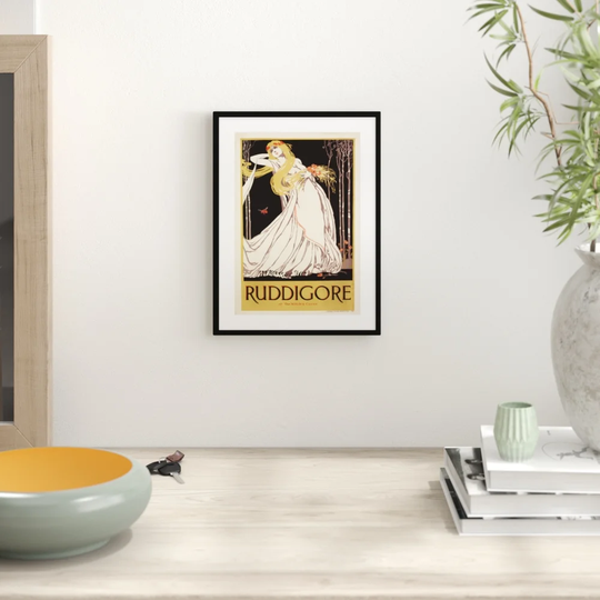 English Art Nouveau Poster for Ruddigore - Advertisement Print