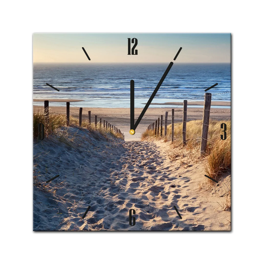 Glass Clock - Beautiful Way To The Beach III