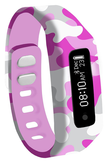 Nuband Jr Champs Fitness Tracker - Camo Pink