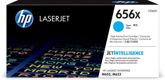 HP 656X High Yield Cyan Original Toner Cartridge - CF461X