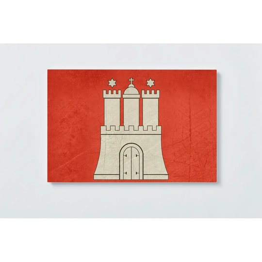Hamburg Motif Magnetic Wall Mounted Cork Board