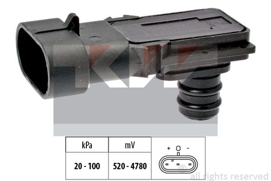 Air Pressure Sensor, height adaptation Made in Italy - OE Equivalent 493023 KW 493023