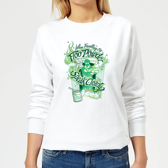 Harry Potter Floo Powder Women's Sweatshirt - White - XS