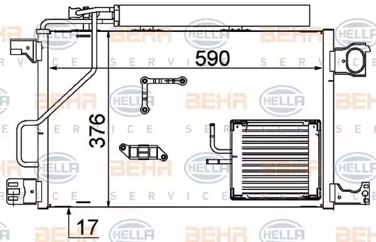 Condenser Air Conditioning 8FC351317-494 by BEHR