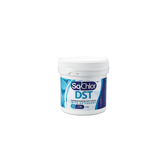 GV Health SoChlor DST Chlorine Tablets with Detergent Disinfectant - Pack of 200