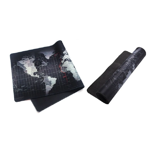 AQ Durable Extended World Map Mouse Mat Black