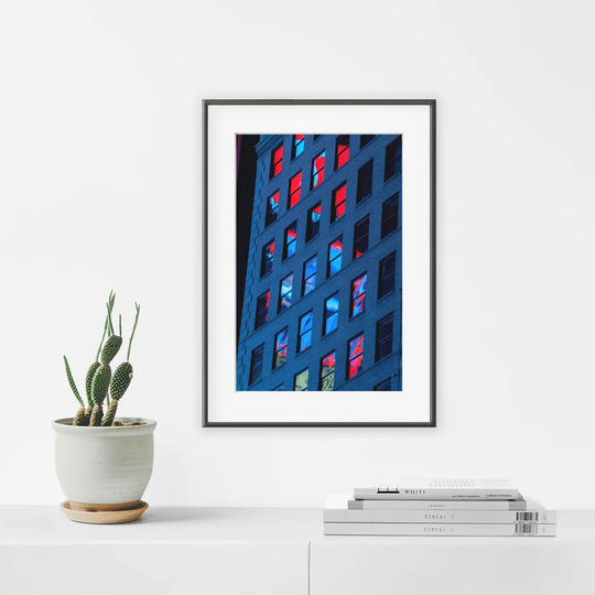 Manhatan Building N°2 - Picture Frame Graphic Art Print on Paper