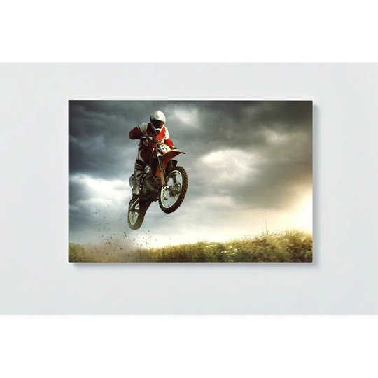 Motorcycle Motif Magnetic Wall Mounted Cork Board