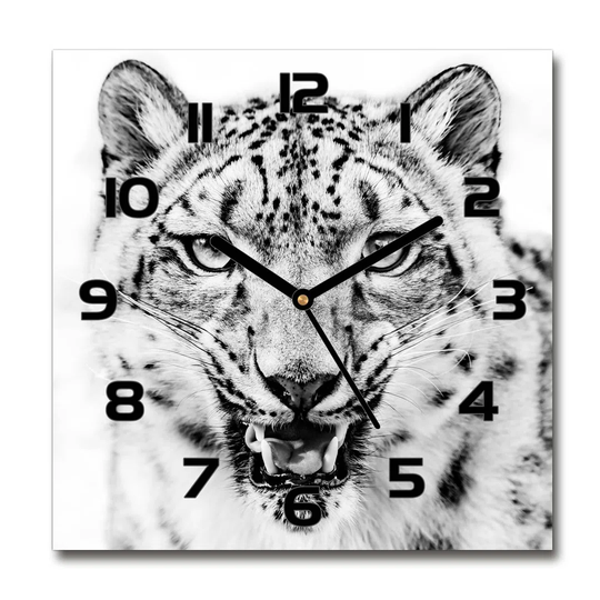 Illenna Snow Panther Silent Wall Clock