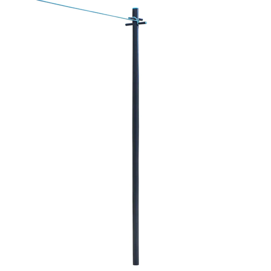 JVL Clothes Pole Post with Washing Line and Ground Socket