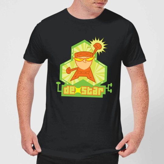 Dexters Lab DexStar Hero Men's T-Shirt - Black - XS - Black