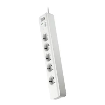 APC SurgeArrest Essential Surge Protector 5-Socket 10A - White