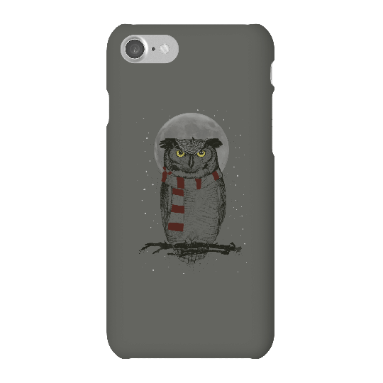 Balazs Solti Owl And Moon Phone Case for iPhone and Android - iPhone 7 - Snap Case - Matte