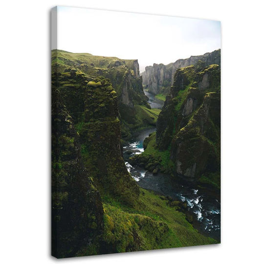 Canvas Print Landscape Mountain Green Forest