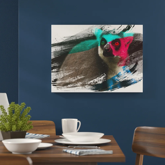 'Lemur' Graphic Art Print Poster