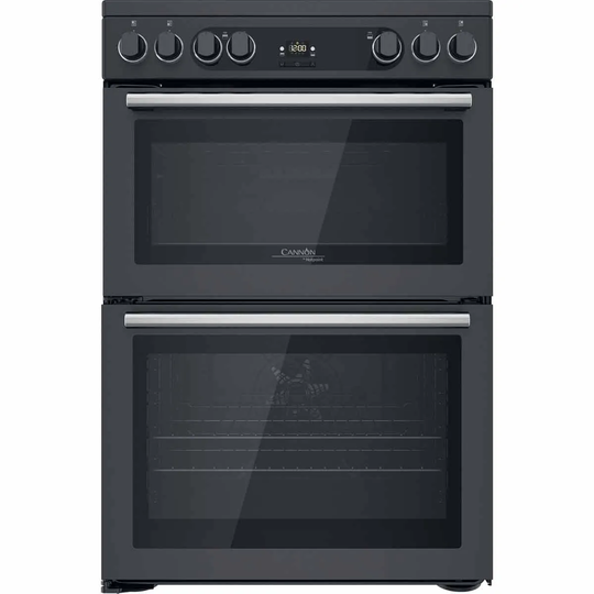 Hotpoint CD67V9H2CA/UK 60cm 77L Freestanding Electric Double Cooker with Ceramic Hob - Anthracite